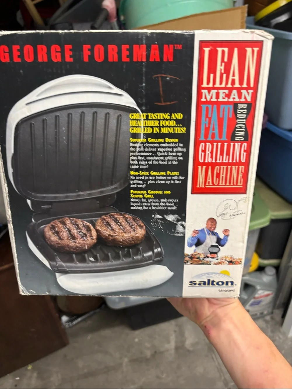 George Foreman Lean Mean Fat Grilling Machine GR10AWHT
